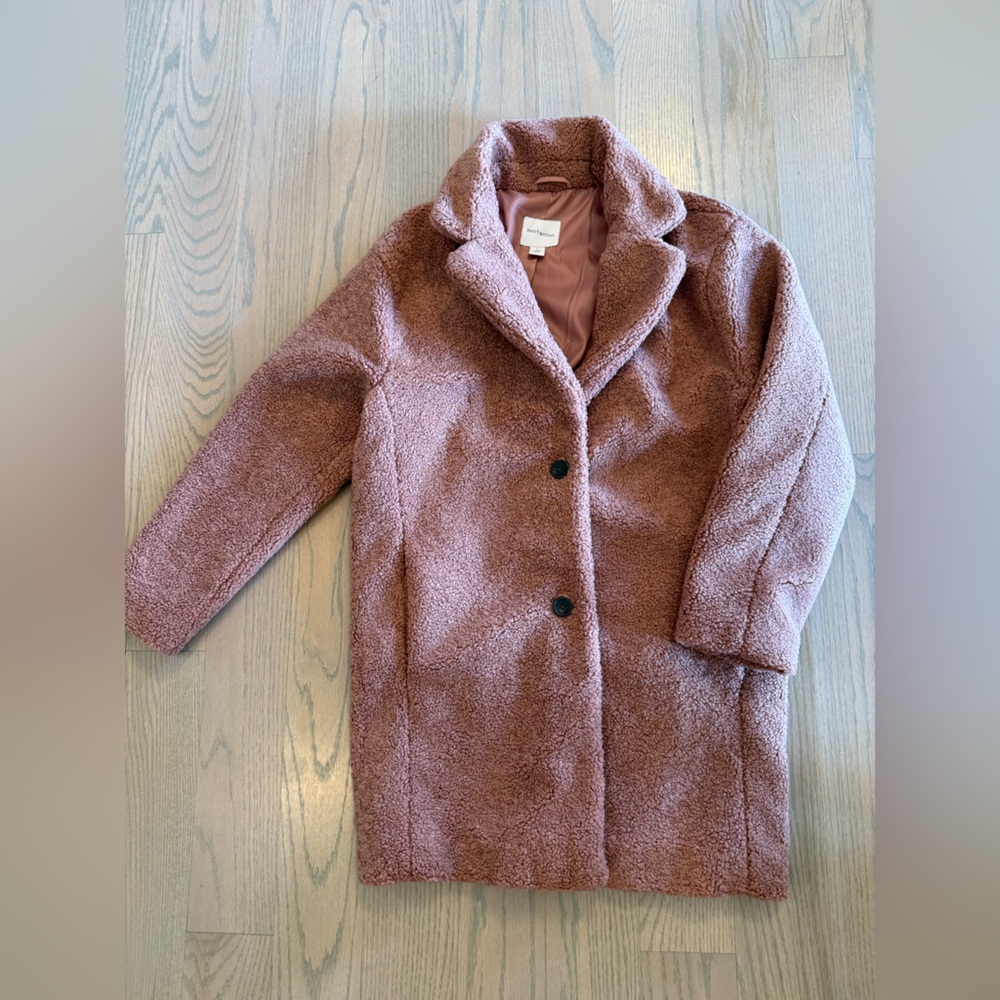 Daily Ritual Women's Pink Teddy Jacket
